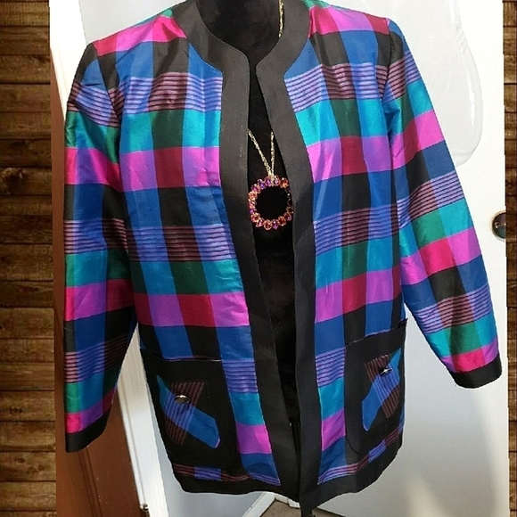 Thai Silk Jackets & Blazers - Vintage Thai Silk Jacket